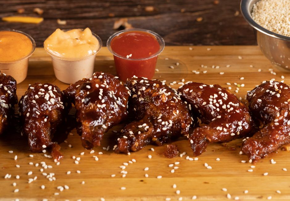 Alitas de pollo BBQ en Air Fryer