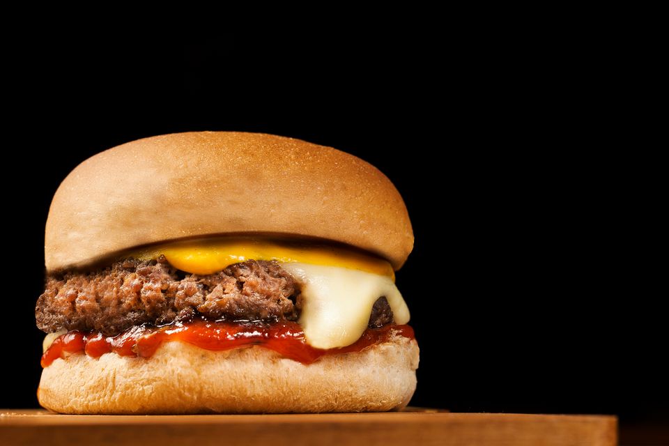 Hamburguesa casera completa en Air Fryer